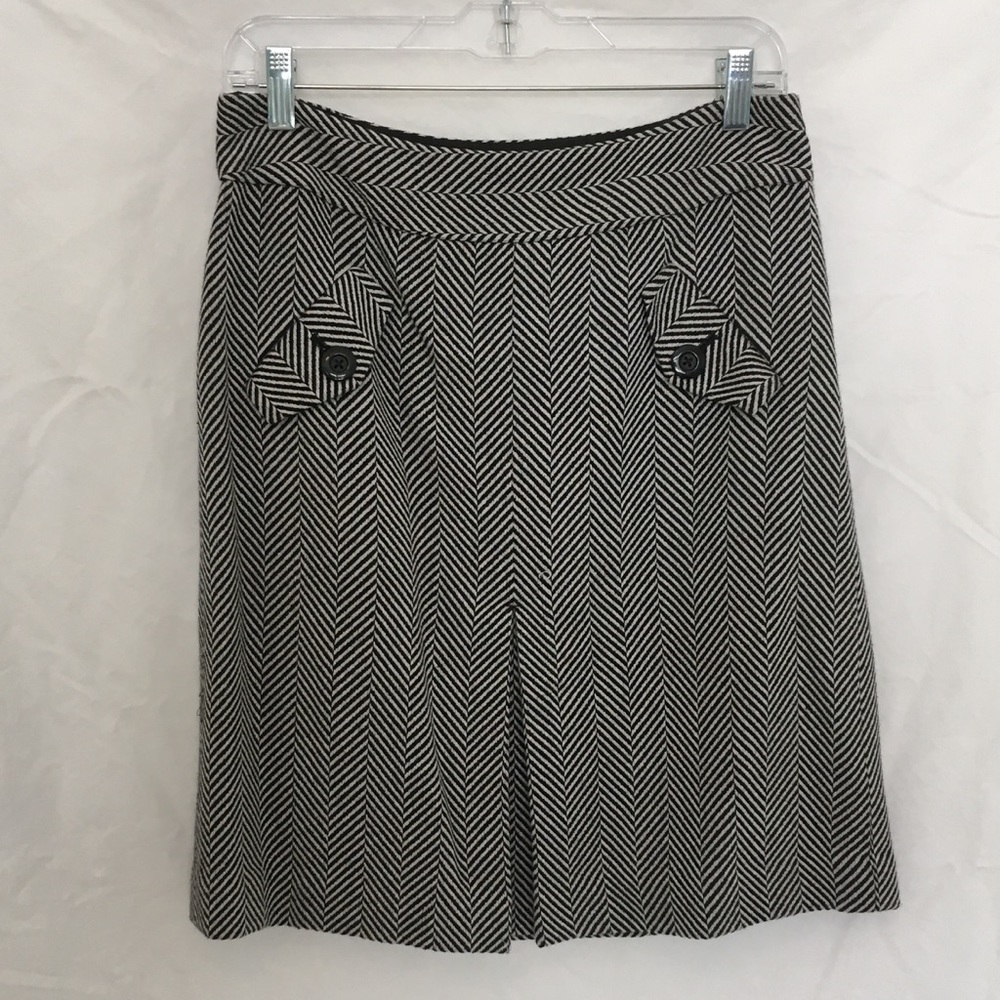 Ann Taylor Loft Houndstooth Skirt